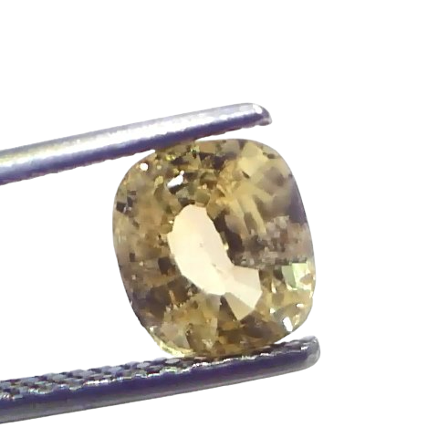 2.25 Ct Certified Unheated Untreated Natural Ceylon Yellow Sapphire 2.25 Ct Certified Unheated Untreated Natural Ceylon Yellow Sapphire