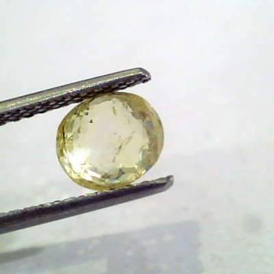 2.23 Ct Unheated Untreated Natural Ceylon Yellow Sapphire Gems