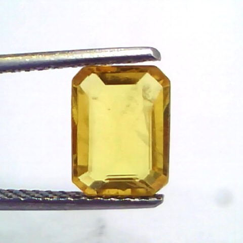 2.23 Ct Natural Yellow Sapphire Pukhraj Jupiter Gemstone (Heated)