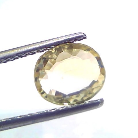 2.23 Ct GII Certified Unheated Untreated Natural Ceylon Yellow Sapphire