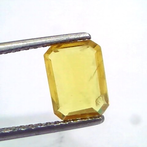 2.23 Ct Natural Yellow Sapphire Pukhraj Jupiter Gemstone (Heated)