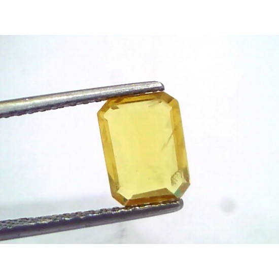 2.23 Ct Natural Yellow Sapphire Pukhraj Jupiter Gemstone (Heated)
