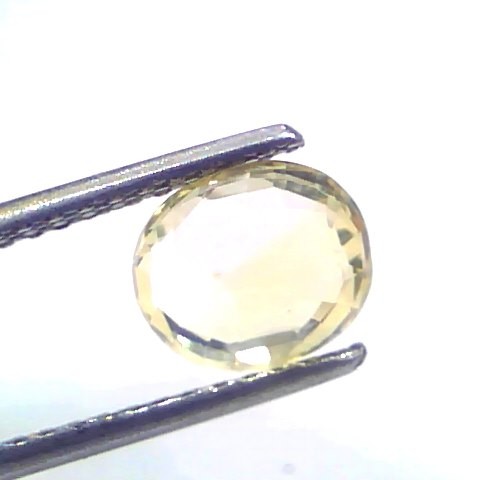 2.23 Ct GII Certified Unheated Untreated Natural Ceylon Yellow Sapphire