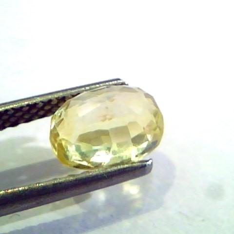 2.23 Ct Unheated Untreated Natural Ceylon Yellow Sapphire Stone