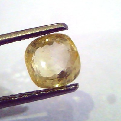 2.25 Ct Unheated Untreated Natural Ceylon Yellow Sapphire Gems