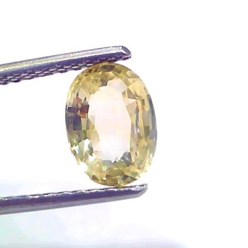 2.17 Ct Certified Unheated Untreated Natural Ceylon Yellow Sapphire