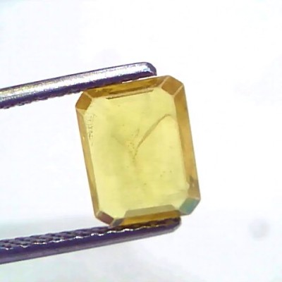 2.19 Ct Natural Yellow Sapphire Pukhraj Jupiter Gemstone (Heated)