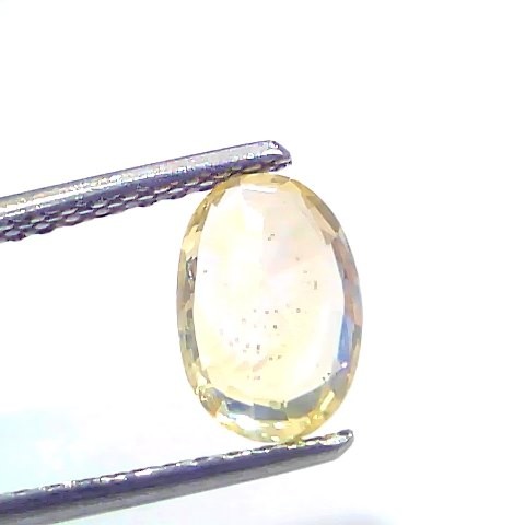 2.22 Ct Certified Unheated Untreated Natural Ceylon Yellow Sapphire