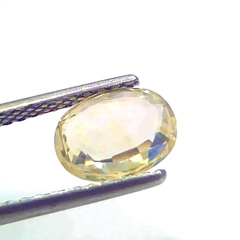 2.17 Ct Certified Unheated Untreated Natural Ceylon Yellow Sapphire