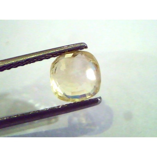 2.25 Ct Unheated Untreated Natural Ceylon Yellow Sapphire Gems