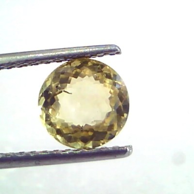 2.29 Ct Unheated Untreated Natural Ceylon Yellow Sapphire Pukhraj