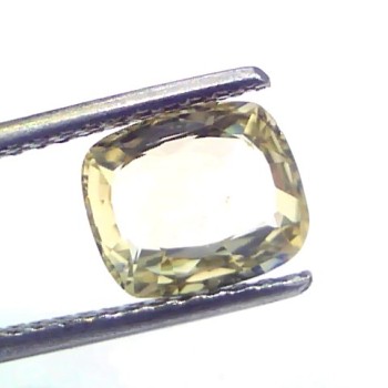 2.28 Ct GII Certified Unheated Untreated Natural Ceylon Yellow Sapphire