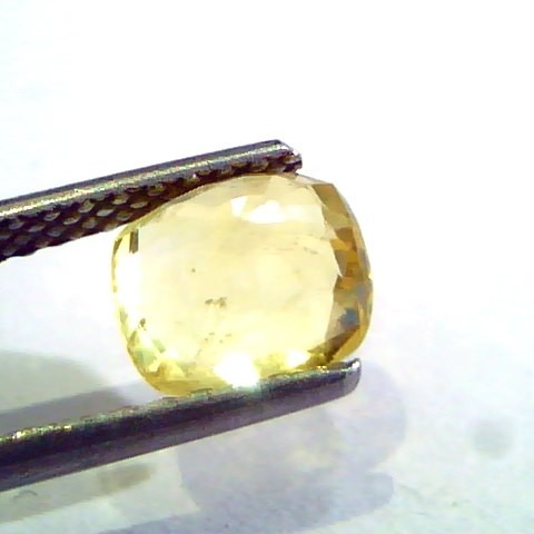 2.28 Ct Unheated Untreated Natural Ceylon Yellow Sapphire AAA