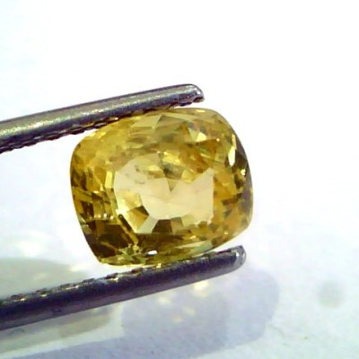 2.28 Ct Unheated Untreated Natural Ceylon Yellow Sapphire AAA
