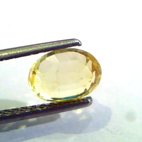 2.29 Ct Unheated Untreated Natural Ceylon Yellow Sapphire AAA