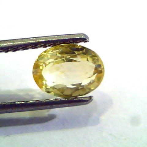 2.29 Ct Unheated Untreated Natural Ceylon Yellow Sapphire AAA