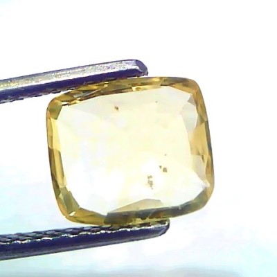 2.24 Ct Certified Unheated Untreated Natural Ceylon Yellow Sapphire
