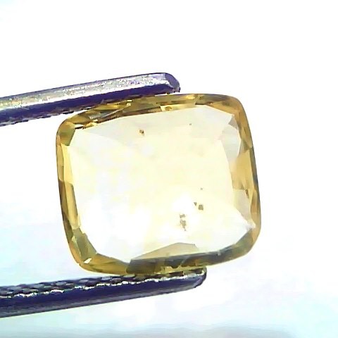 2.24 Ct Certified Unheated Untreated Natural Ceylon Yellow Sapphire