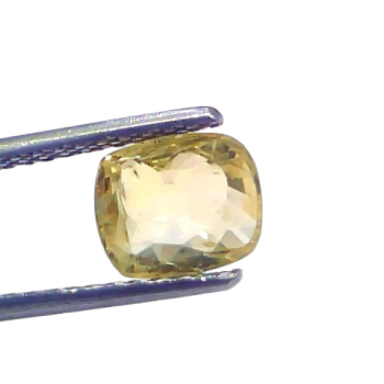 2.33 Ct GII Certified Unheated Untreated Natural Ceylon Yellow Sapphire 2.33 Ct GII Certified Unheated Untreated Natural Ceylon Yellow Sapphire