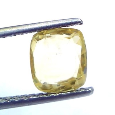 2.34 Ct Unheated Untreated Natural Ceylon Yellow Sapphire Gems