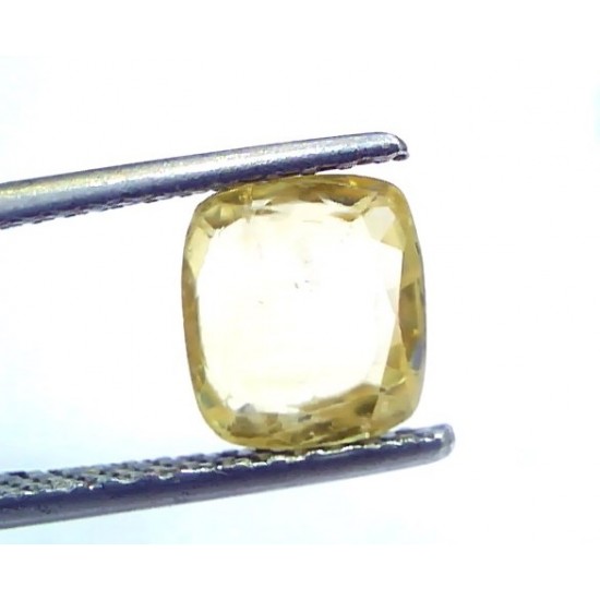2.34 Ct Unheated Untreated Natural Ceylon Yellow Sapphire Gems