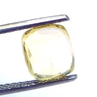 2.34 Ct Unheated Untreated Natural Ceylon Yellow Sapphire Gems