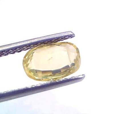 2.29 Ct Certified Unheated Untreated Natural Ceylon Yellow Sapphire