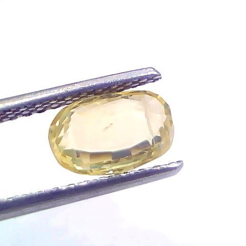 2.29 Ct Certified Unheated Untreated Natural Ceylon Yellow Sapphire