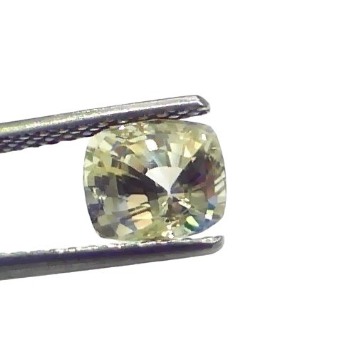 2.35 Ct Certified Unheated Untreated Natural Ceylon Yellow Sapphire 2.35 Ct Certified Unheated Untreated Natural Ceylon Yellow Sapphire