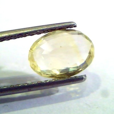 2.37 Ct Unheated Untreated Natural Ceylon Yellow Sapphire Gems
