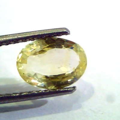 2.37 Ct Unheated Untreated Natural Ceylon Yellow Sapphire Gems