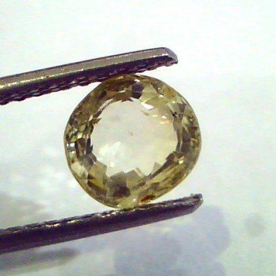 2.37 Ct Unheated Untreated Natural Ceylon Yellow Sapphire Gems
