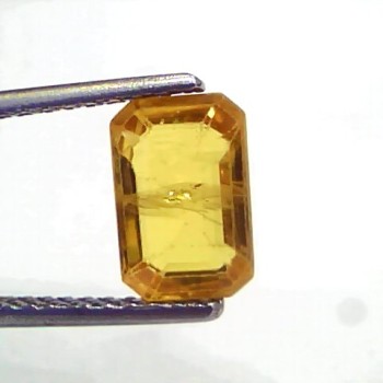 2.48 Ct Natural Yellow Sapphire Pukhraj Jupiter Gemstone (Heated)