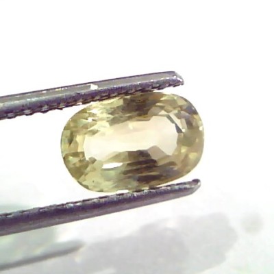 2.51 Ct Unheated Untreated Natural Ceylon Yellow Sapphire Pukhraj
