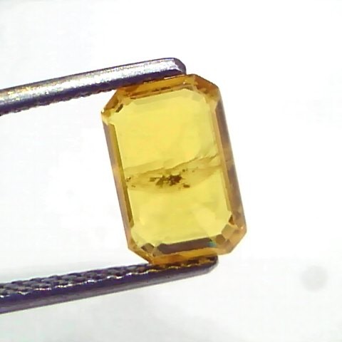 2.48 Ct Natural Yellow Sapphire Pukhraj Jupiter Gemstone (Heated)