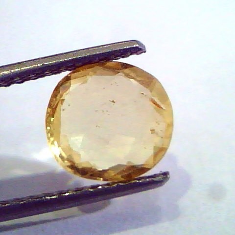 2.41 Ct Unheated Untreated Natural Ceylon Yellow Sapphire Gems