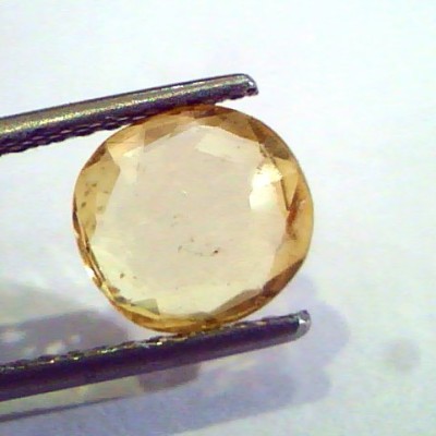 2.41 Ct Unheated Untreated Natural Ceylon Yellow Sapphire Gems