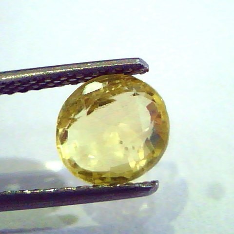 2.44 Ct Unheated Untreated Natural Ceylon Yellow Sapphire Gems
