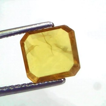 2.39 Ct Natural Yellow Sapphire Pukhraj Jupiter Gemstone (Heated)