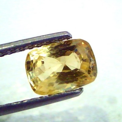 2.43 Ct Unheated Untreated Natural Ceylon Yellow Sapphire AAAAA