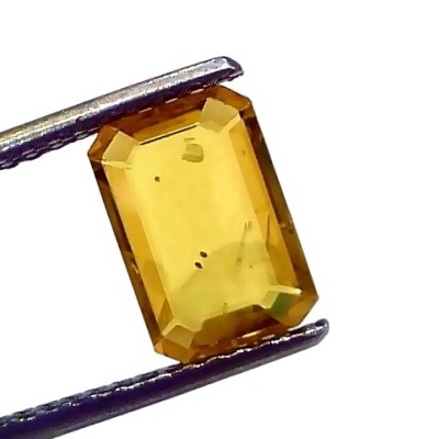 2.48 Ct Natural Yellow Sapphire Pukhraj Jupiter Gemstone (Heated) 2.48 Ct Natural Yellow Sapphire Pukhraj Jupiter Gemstone (Heated)