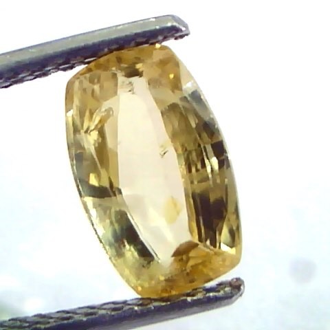 2.50 Ct Unheated Untreated Natural Ceylon Yellow Sapphire/Pukhraj