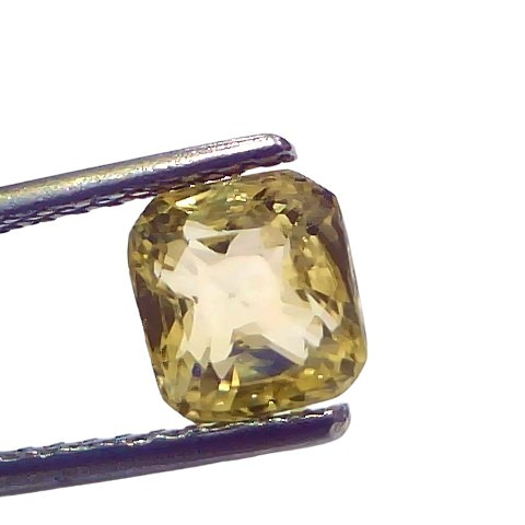 2.50 Ct Certified Unheated Untreated Natural Ceylon Yellow Sapphire Gems 2.50 Ct Certified Unheated Untreated Natural Ceylon Yellow Sapphire Gems