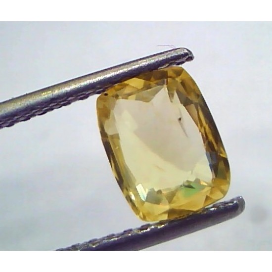 2.50 Ct Unheated Untreated Natural Ceylon Yellow Sapphire Gems