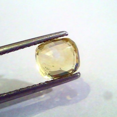 2.50 Ct Unheated Untreated Natural Ceylon Yellow Sapphire AAAAA