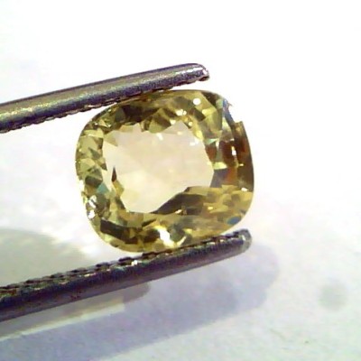 2.51 Ct Unheated Untreated Natural Ceylon Yellow Sapphire Gems