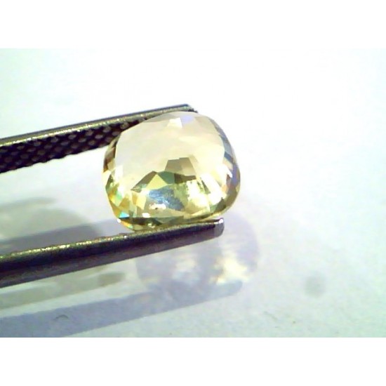 2.51 Ct Unheated Untreated Natural Ceylon Yellow Sapphire Gems