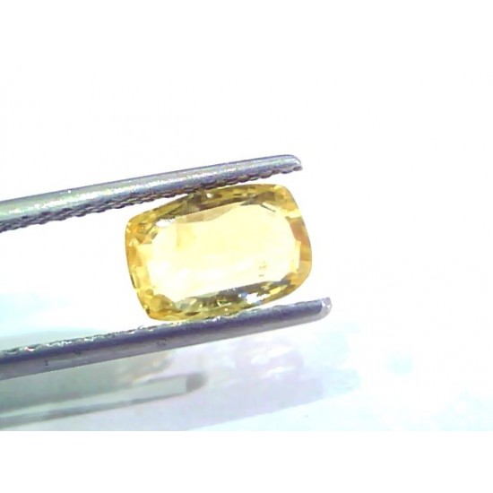 2.55 Ct Unheated Untreated Natural Ceylon Yellow Sapphire Pukhraj