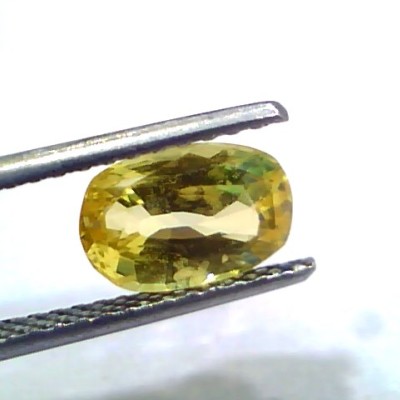 2.54 Ct Unheated Untreated Natural Ceylon Yellow Sapphire Gems