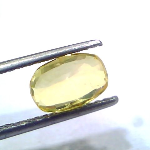 2.54 Ct Unheated Untreated Natural Ceylon Yellow Sapphire Gems
